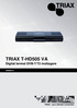 TRIAX T-HD505 VA Digital terrest DVB-T/T2 mottagare A