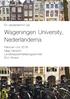 Wageningen University, Nederländerna