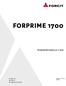 FORPRIME Produktinformation Puh +358 (0) OY FORCIT AB  Version: Ersätter: -