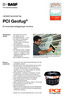 PCI Geofug. Lättskött keramisk fog. för keramiska beläggningar inomhus. Användningsområde