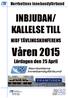 Våren 2015 INBJUDAN/ KALLELSE TILL NIBF TÄVLINGSKONFERENS. Lördagen den 25 April. Norrbottens Innebandyförbund