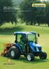 New Holland Boomer EasyDrive. Boomer 45D EasyDrive I Boomer 54D EasyDrive