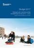 4 Underlag för budget 2017 med inriktning 2018 och 2019 med äldreboendeplanering innerstaden 2017