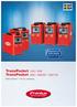 TransPocket 1100 / 1200 TransPocket 1500 / 1500 RC / 1500 TIG. MMA elektrod + TIG DC svetsning