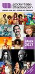 JANUARI JUNI 2017 ESTRAD OCH TROMBON VÅREN I SEPARAT BROSCHYR! SE VÅRT BIO PROGRAM