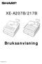 XE-A207B/217B. Bruksanvisning L73BRXEA207/17