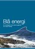 Blå energi. En strategisk innovationsagenda för marin energi