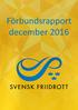 Förbundsrapport december 2016