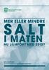 MER ELLER MINDRE SALT I MATEN NU JÄMFÖRT MED 2013? KFS RAPPORT SALTGRANSKNING AV 300 LIVSMEDELSPRODUKTER.