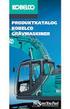 PRODUKTKATALOG KOBELCO GRÄVMASKINER