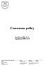 Consensus policy Reviderad Uppdaterad