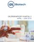 DELÅRSRAPPORT KVARTAL 2 APRIL JUNI 2016