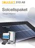 Solcellspaket. -inbyggt/integrerat