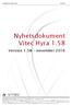 Nyhetsdokument Vitec Hyra 1.58