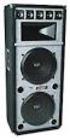 Professional 2000-Watt PA Speaker with Dual 15 Woofers and 1.75 Titanium-Diaphragm Compression Driver