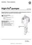 High-Flo -pumpar. Handbok Reservdelslista L