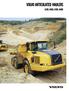 VOLVO ARTICULATED HAULERS A25D, A30D, A35D, A40D