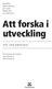 Att forska i utveckling