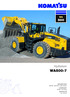 WA 500. Hjullastare WA MOTORSTYRKA 266 kw / v/minut TJÄNSTEVIKT kg SKOPVOLYM 4,5-6,3 m³