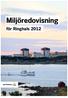 Ringhals miljöredovisning. Miljöredovisning. för Ringhals 2012