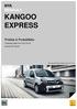 KANGOO EXPRESS NYA RENAULT. Prislista & Produktfakta. Cirkapriser gäller from Ändrad