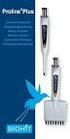 Proline pipette. Käyttöohje Bruksanvisning User Manual