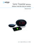 Sonic Traveller SBT600ss Väckarur med USB-uttag och vibrator