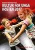 KULTUR FÖR UNGA HÖSTEN 2017