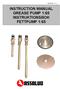 I26138-SE INSTRUCTION MANUAL GREASE PUMP 1:65 INSTRUKTIONSBOK FETTPUMP 1:65