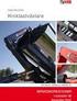Swegon CASATM. Premium. Installations-, drifts- och underhållsanvisning. Swegon CASA PREMIUM CLASSIC Swegon CASA PREMIUM SWING