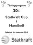 Tävlingsprogram 20:- Statkraft Cup i Handboll