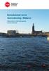 Konsekvenser av en översvämning i Mälaren. Redovisning av regeringsuppdrag Fö2010/560/SSK