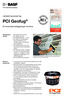 PCI Geofug. Lättskött keramisk fog. för keramiska beläggningar inomhus. Användningsområde