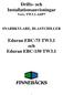 Drifts- och Installationsanvisningar Vers. TW3.1-ADP7 SNABBKYLARE, BLASTCHILLER. Eduran EBC-75 TW3.1 och Eduran EBC-150 TW3.1