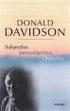 DONALD DAVIDSON: MENINGSTEORI