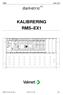 dametric KALIBRERING RMS EX1 RMS-EX1 KAL SE.docx / BL 1(9)