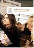 Informationsdagar TIS 13, 20, 27 NOVEMBER LUNDS UNIVERSITET