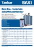tankar för alla behov Baxi Blå - Isolerade ackumulatortankar TEKNISK DATA BAXI BLÅ enheter / /VV+VV+S / /VV+VV+S
