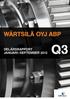 1 WÄRTSILÄ OYJ ABP DELÅRSRAPPORT JANUARI SEPTEMBER 2012