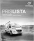 2017 / 2 PRISLISTA. Campingbilar // CaraBus Husbilar // CaraCompact / CaraHome / CaraLoft.