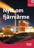 Nytt om fjärrvärme. Lillesjö kraftvärmeverk som i år är nominerat till Sveriges vackraste kraftvärmeverk.