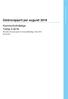 Delårsrapport per augusti 2016