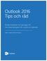 Outlook 2016 Tips och råd