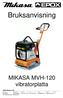 MIKASA MVH-120 vibratorplatta. EPOX Maskin AB