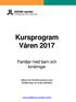 Kursprogram Våren 2017