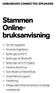 Stammen Onlinebruksanvisning