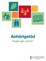 Anhörigstöd Program april - juni 2017