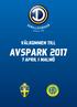 VÄLKOMMEN TILL AVSPARK april i malmö