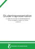 Introduktion... 2 Studentrepresentant - uppdraget... 2 Vad gör jag som studentrepresentant?... 3 Vad får jag ut av att vara studentrepresentant?...