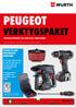 PEUGEOT VERKTYGSPAKET PRODUKTPAKET TILL DIN NYA SERVICEBIL. tillval till din nya peugeot servicebil.